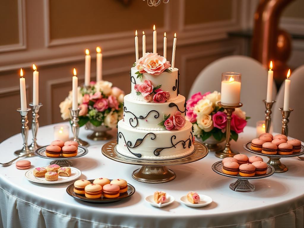 Birthday celebration cake